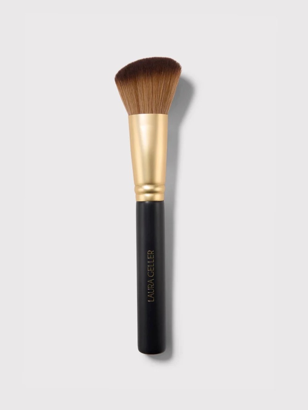 Laura Geller Angled Brush with Brown Bristles and Gold Ferrule